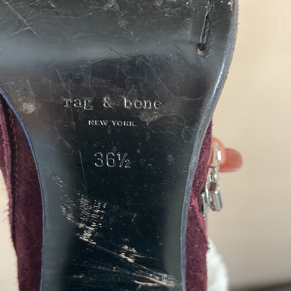 Rag and Bone Suede Ankle Boot - Picture 6 of 7